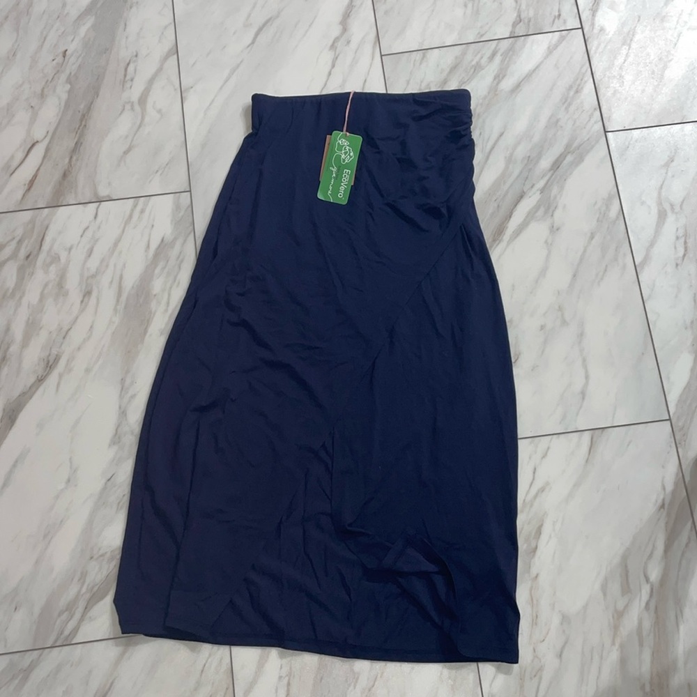 Boden long navy skirt